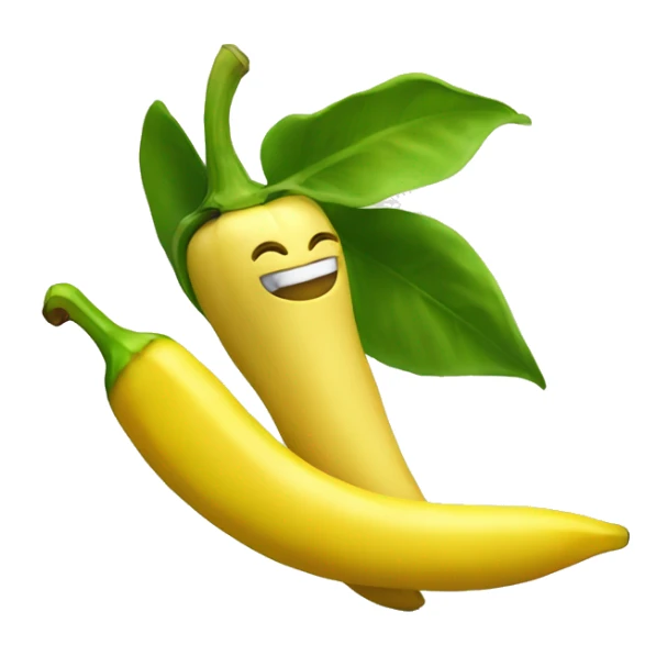 pepper with a banana in the mou sticker