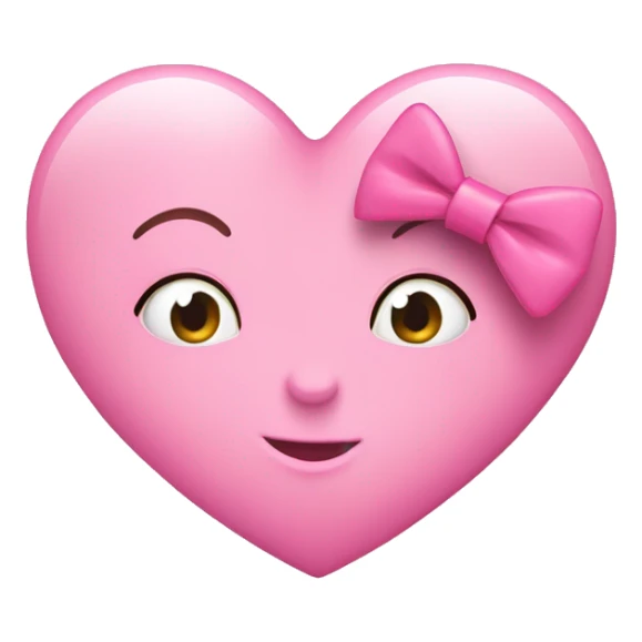 Name “Rosalie” in a pink heart with a bow sticker
