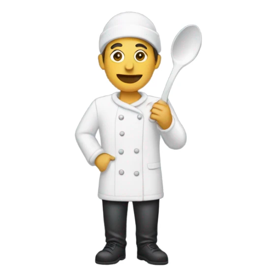 Person with a spoon full of powder sticker