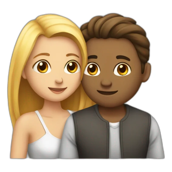 Intimate relationship man and woman sticker