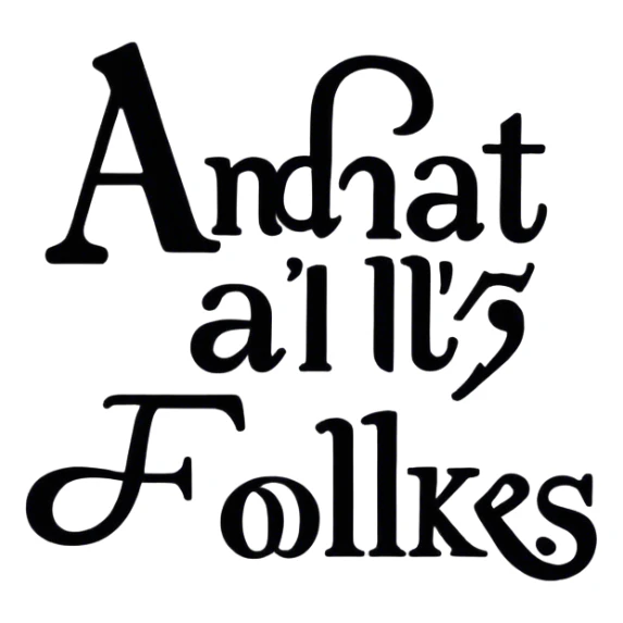 Writing of the words And that’s all folks  sticker