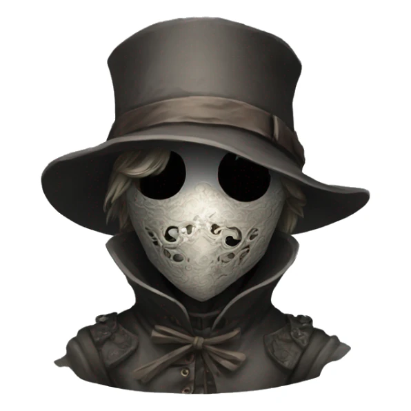 bloodborne  Victorian age hiding face sticker
