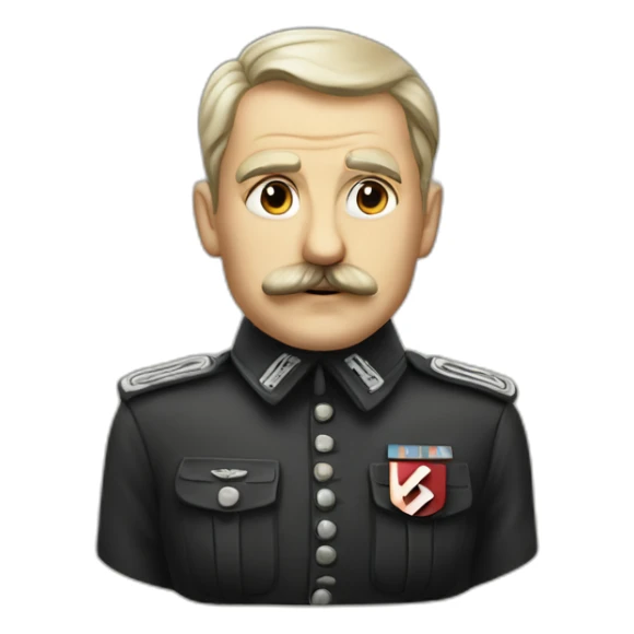 Nazi leader with à very small moustache sticker