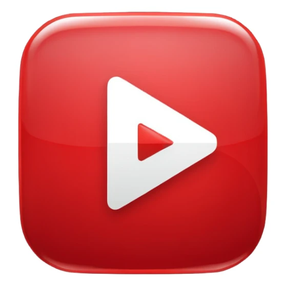 you tube logo play button with small text sticker