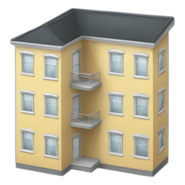 apartment flat sticker