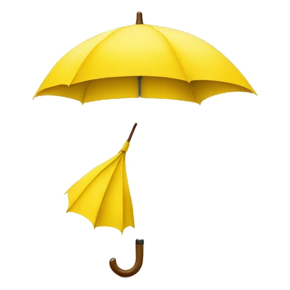 Yellow umbrella sticker