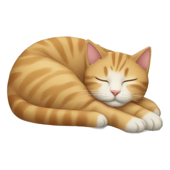 Cat sleeping sticker