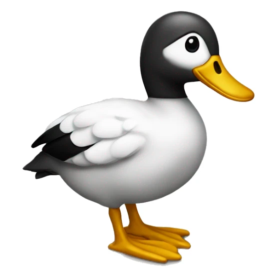 pato viejo con un cartel de 30 año sticker