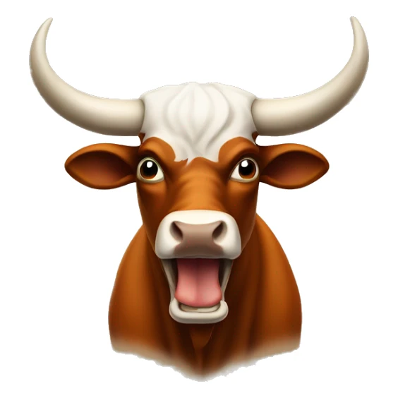 angry bull texas longhorn bevo sticker