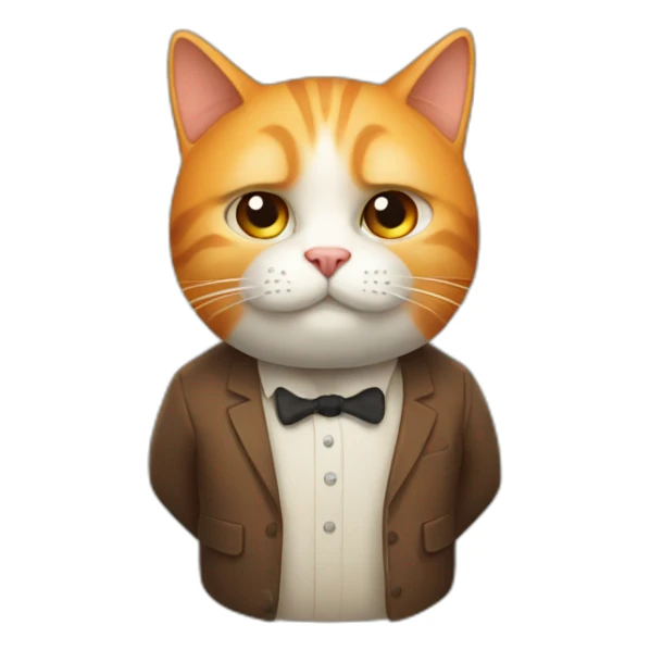 cat-anton-orange-fatty-director sticker