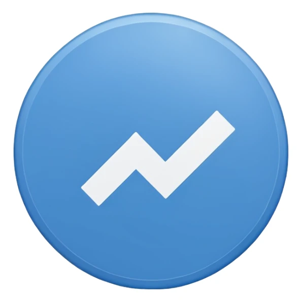 blue circle in the middle and a white check mark sticker