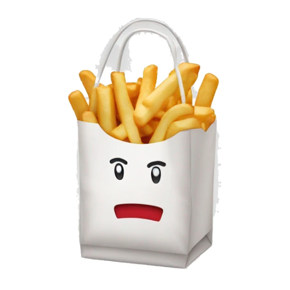 fast food bag that’s white and has the chick-fil-a logo sticker