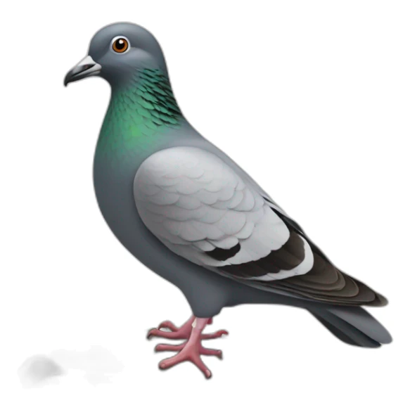 Pigeon voyageur de commerce et d'industrie sticker