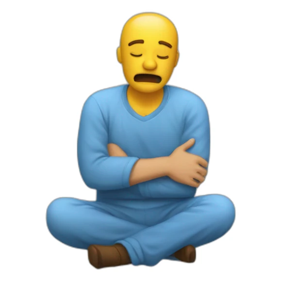 Un paresseux qui pleure sticker