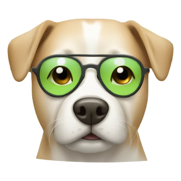 Dog with cucumber on eyes in a spa day sticker