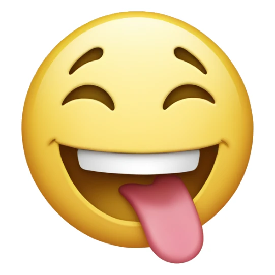 laughing emoji with tongue out sticker