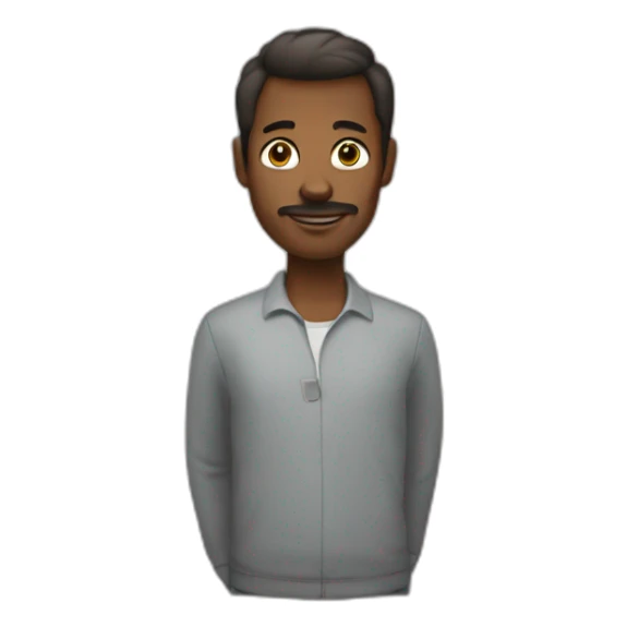 Un homme métisse ou sticker