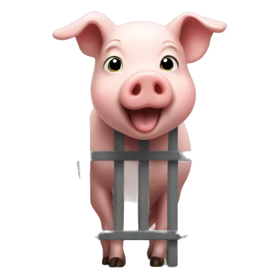 pig opening gate sticker