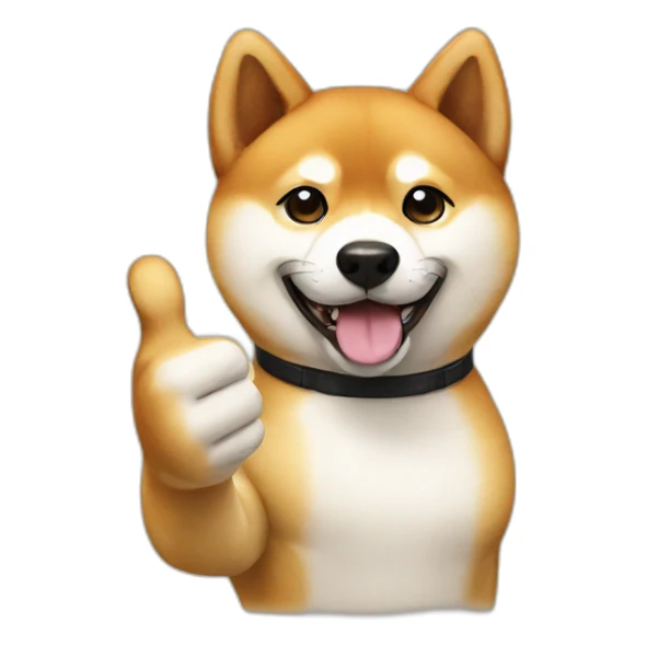 shiba inu thumbs up sticker