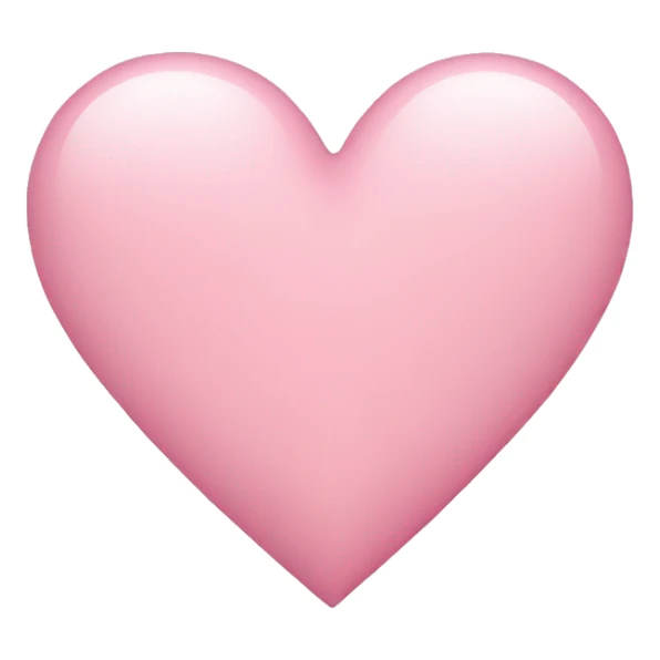 light pink heart sticker
