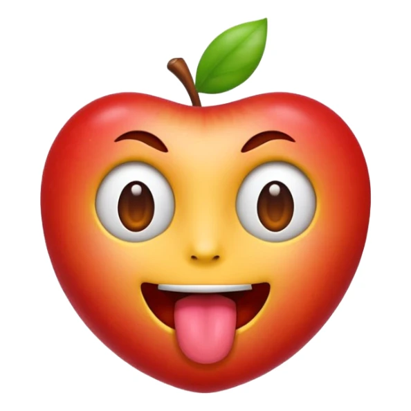 apple style emoji, X’s for eyes, tongue sticking out  sticker