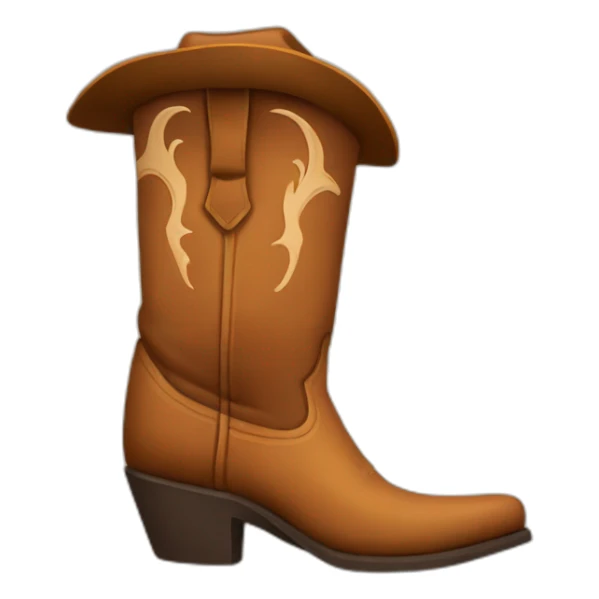 Cowboy boots sticker