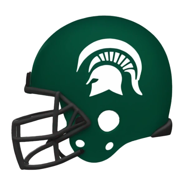 michigan state spartan helmet sticker