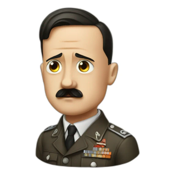 Hitler avec le signe nazi sticker