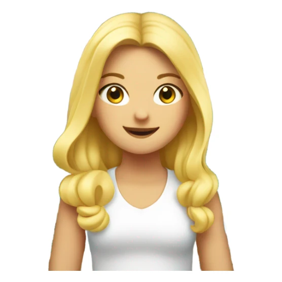 Blonde girl in Italy  sticker