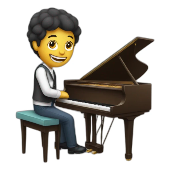 Zemour qui joue du piano sticker