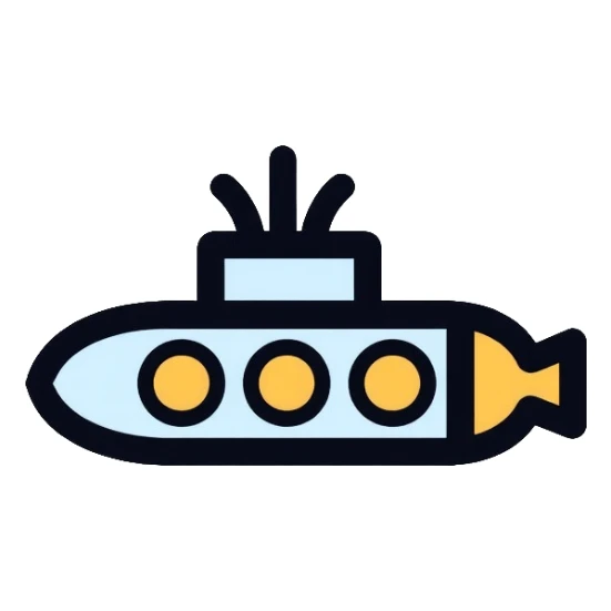 submarine underwater vessel sticker