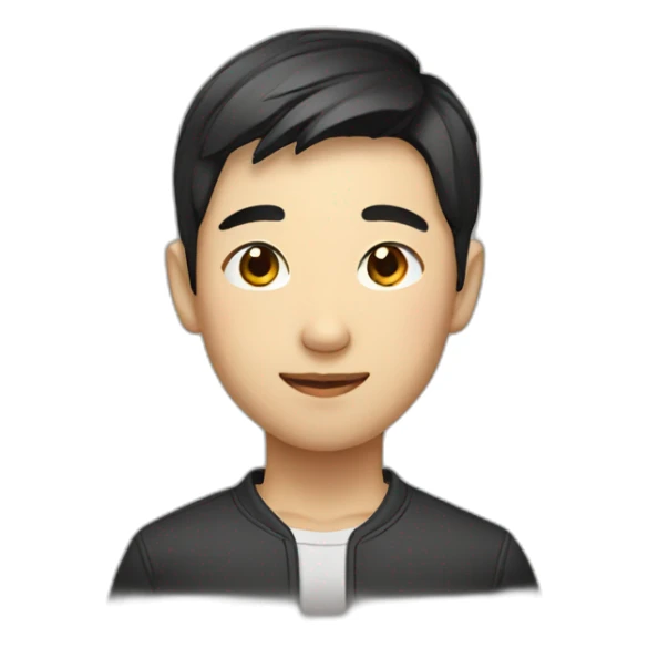 handsome Chinese boy sticker