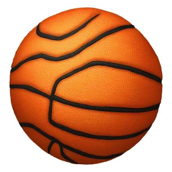 Basketball made of corn sticker