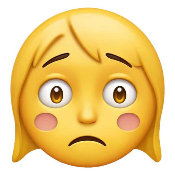 Emoji triste rogando q todo salga bien sticker