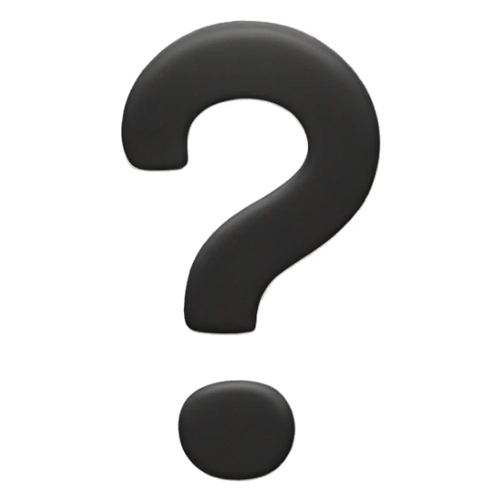 question mark sticker