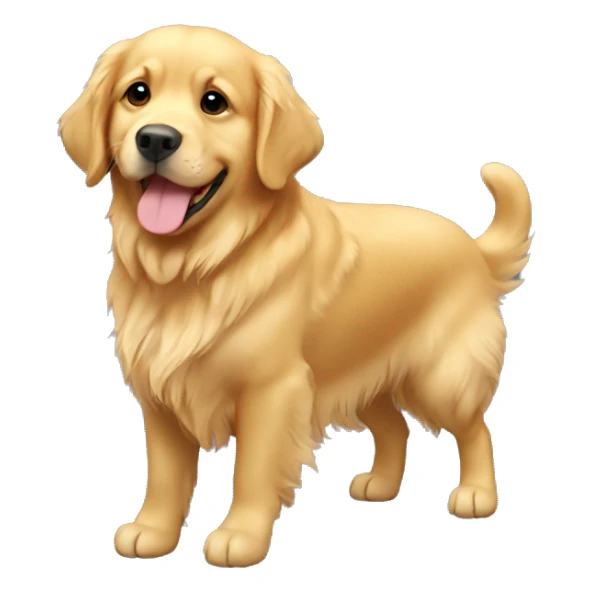 golden retriver sayin i love you sticker