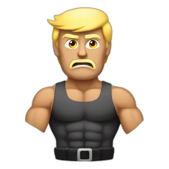 trump muscular sticker