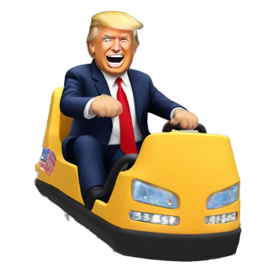 Donald trump on a roller coaster sticker