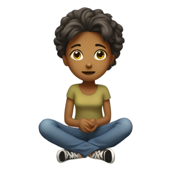 Girl depressed and broke sticker