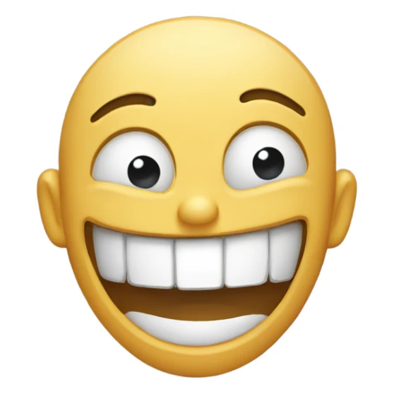 A face rolling eyes and laughing sticker