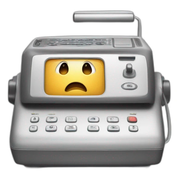The concept of an answering machine can be symbolically represented as an "icon combining a telephone and audio waveform." sticker