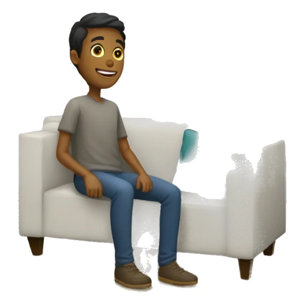 buyer in a furniture store sticker