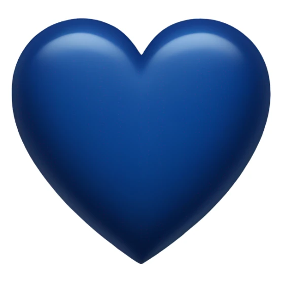 Dark blue heart sticker