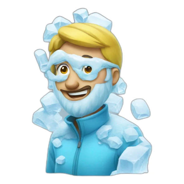 neighbor made of ice sticker