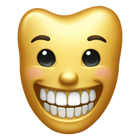 Golden Smile Golden tooth sticker