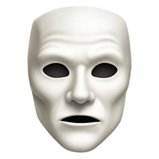 Phantom of the opera mask, half sticker