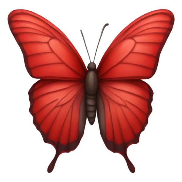 Red butterfly sticker
