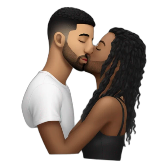 drake kissing 21 savage sticker