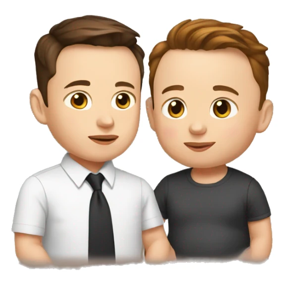 Elon musk + Baby sticker