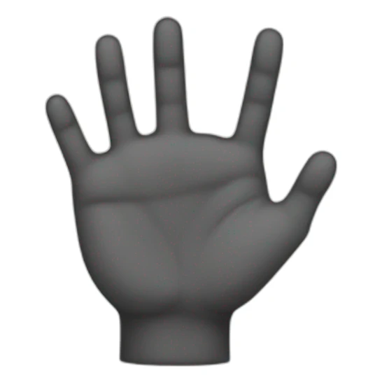 the index fingers of the hand touch sticker